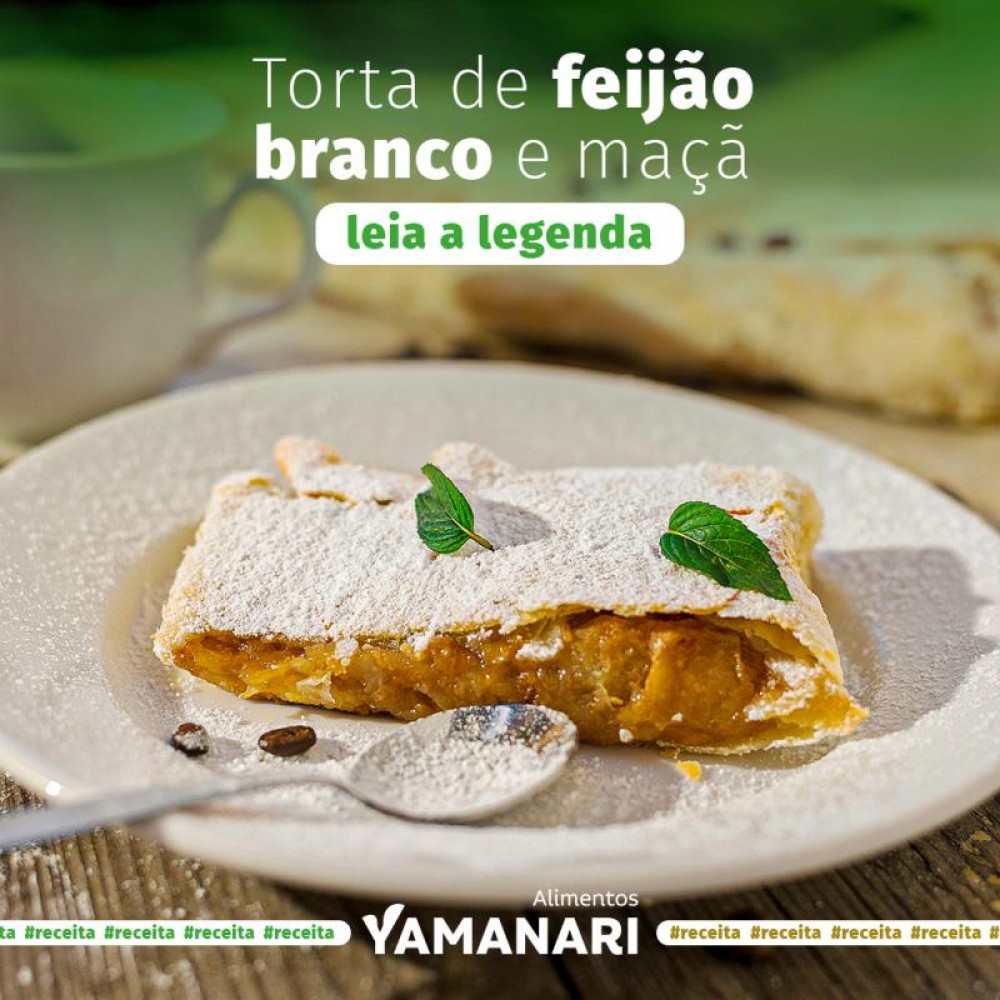 Torta de Feijão Branco e Maçã